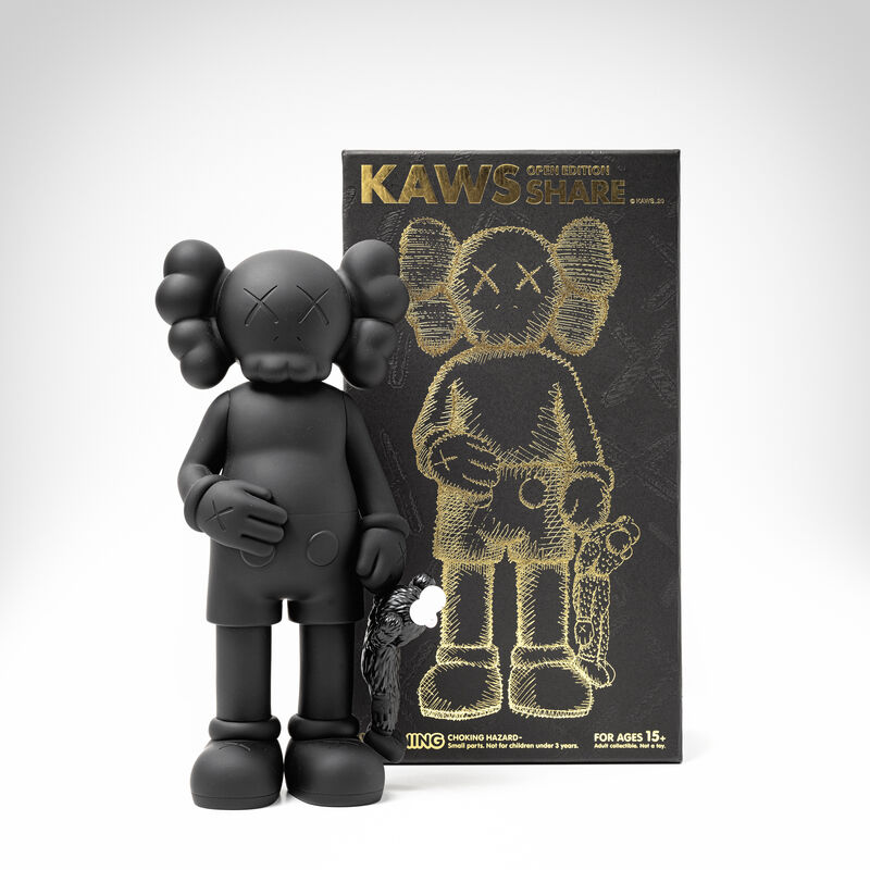 KAWS, ‘Share (Black)’, 2020, Sculpture, Painted cast vinyl figure, Tate Ward Auctions