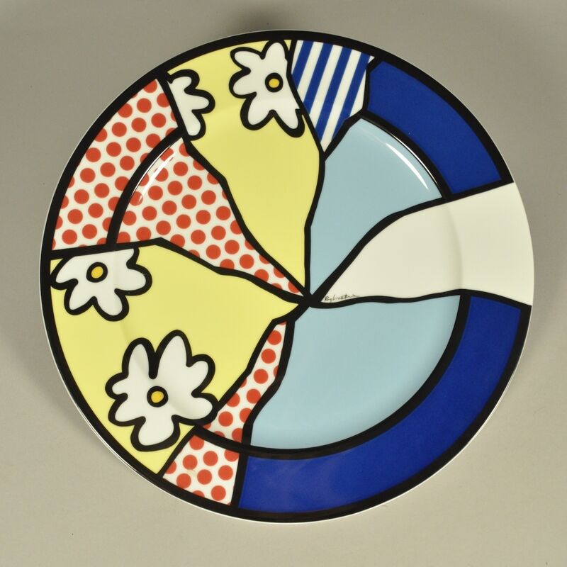Roy Lichtenstein, ‘Flowers Plate’, 1990, Design/Decorative Art, Silkscreen on porcelain plate, Samhart Gallery