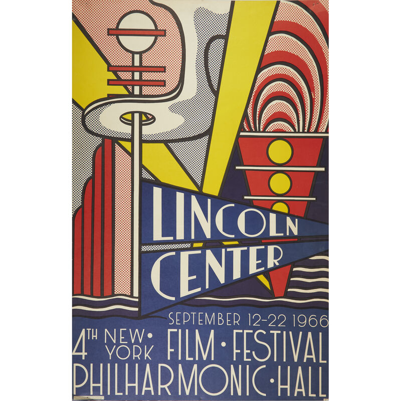 Roy Lichtenstein, ‘Lincoln Center (Poster)’, 1966, Posters, Color offset lithograph on smooth white wove paper mounted on foam core, Freeman's