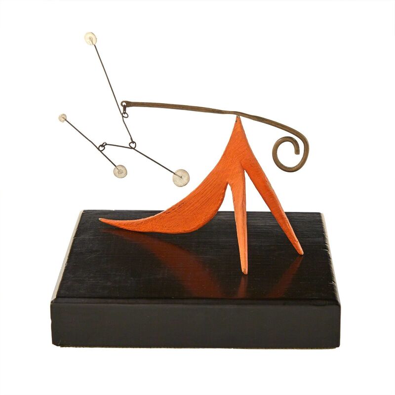 Alexander Calder, ‘Long Orange Tail’, 1948, Sculpture, Sheet metal, brass, wire and paint, Doyle