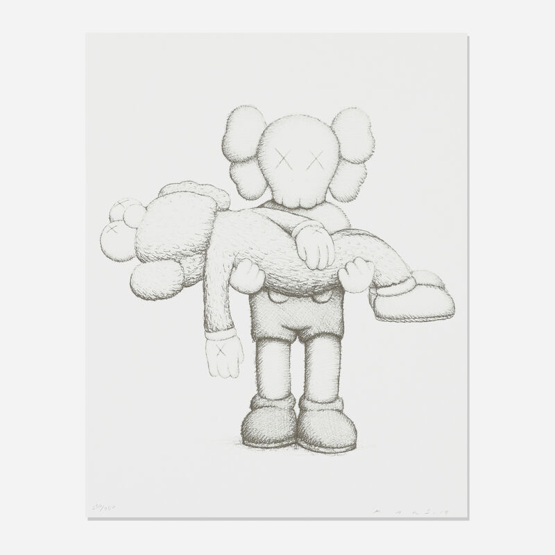 KAWS, ‘Companionship in the Age of Loneliness (book and print)’, 2019, Print, Screenprint on Arches Aquarelle, printed paper, Rago/Wright/LAMA