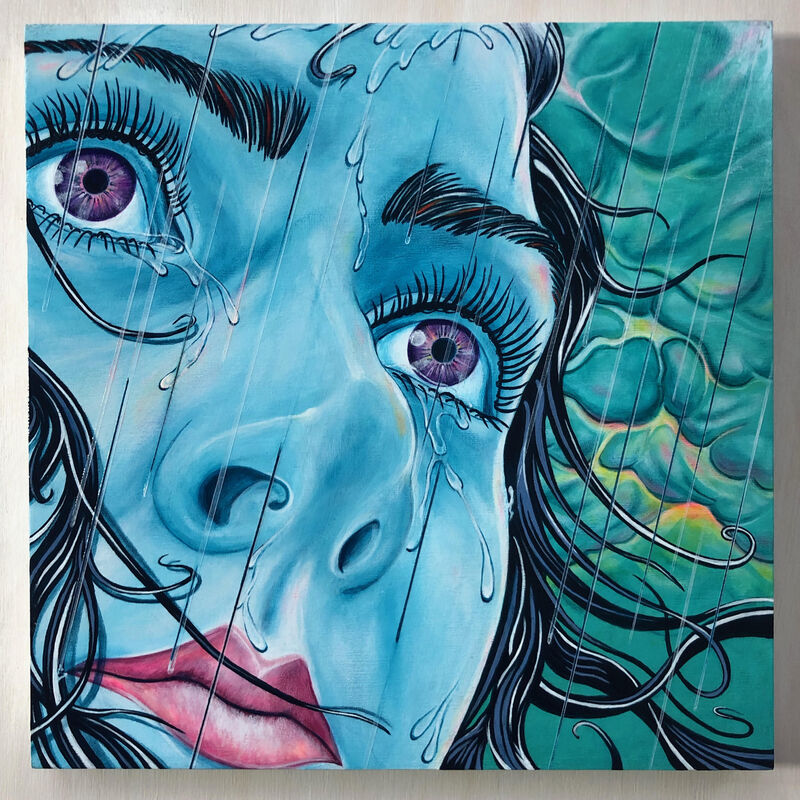 Leo Leone, ‘Everybody Disappoints’, 2021, Painting, Acrylic on Wood Panel, ShockBoxx