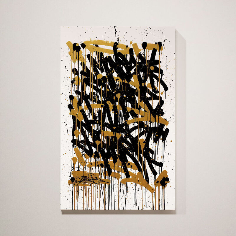 Bisco Smith, ‘All Heart’, 2021, Painting, Latex and spray paint on canvas, AURUM GALLERY