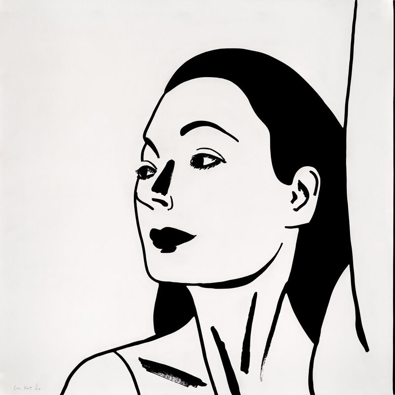 Alex Katz, ‘Laura 2’, 2018, Print, One-color etching on Saunders Waterford, HP, High White, 425 gsm, fine art paper, Haw Contemporary
