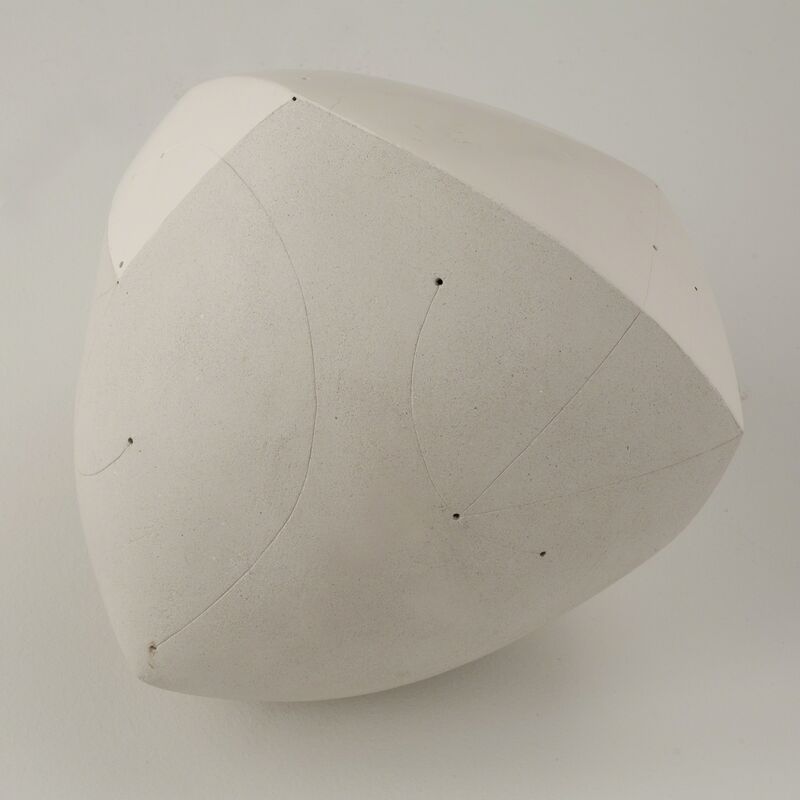Nadia Pasquer, ‘Polyèdre blanc’, 2014, Sculpture, Polished and incised stoneware, Maison Gerard