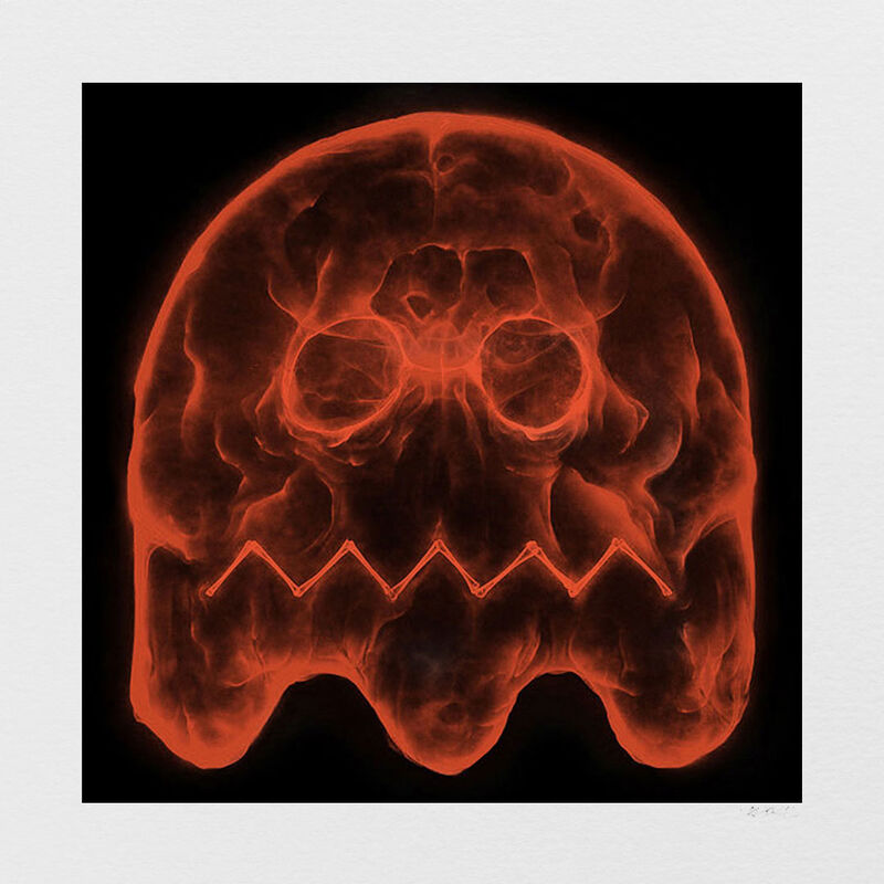 Shok-1, ‘The Consumed (Shadow Red)’, 2020, Print, Hand painted acrylic and archival UltraChrome inks on Hahnemühle PhotoRag 308gsm. (Framed), AURUM GALLERY