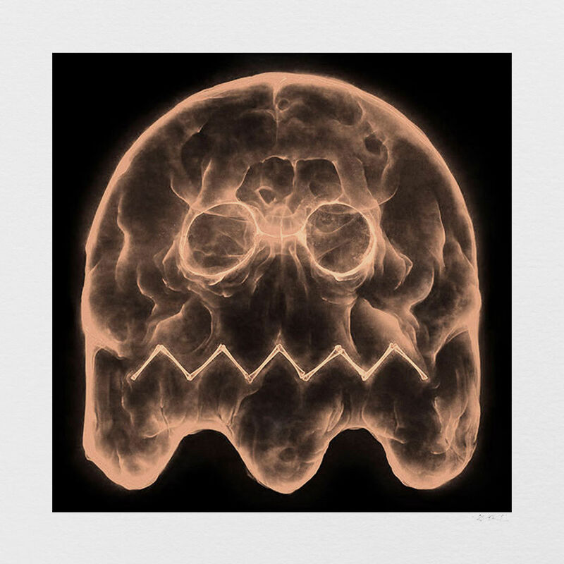 Shok-1, ‘The Consumed (Pokey Peach)’, 2020, Print, Hand painted acrylic and archival UltraChrome inks on Hahnemühle PhotoRag 308gsm. (Framed), AURUM GALLERY