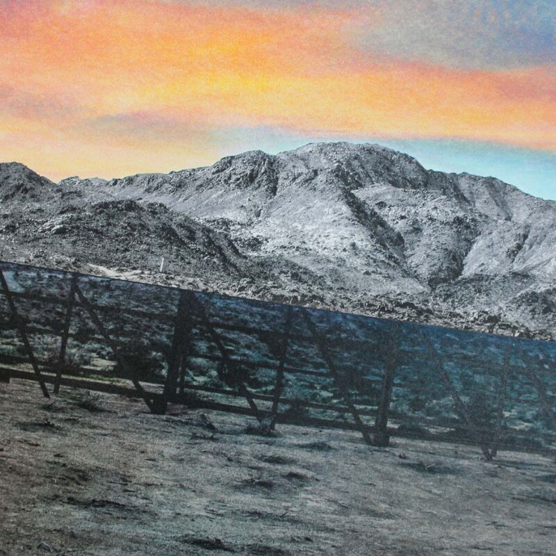 JR, ‘Trompe l'oeil, Death Valley, Billboard, March 4, 2017, 5:41 pm California, USA’, 2021, Print, 14 color lithograph printed on Marinoni machine on white 270 gram BFK Rives paper, Pinto Gallery