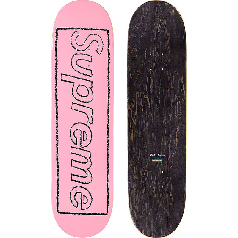 KAWS, ‘KAWS Supreme Skate Decks (KAWS Supreme Chalk Logo set) ’, 2021, Ephemera or Merchandise, Silkscreen on wood skateboard deck, Lot 180 Gallery