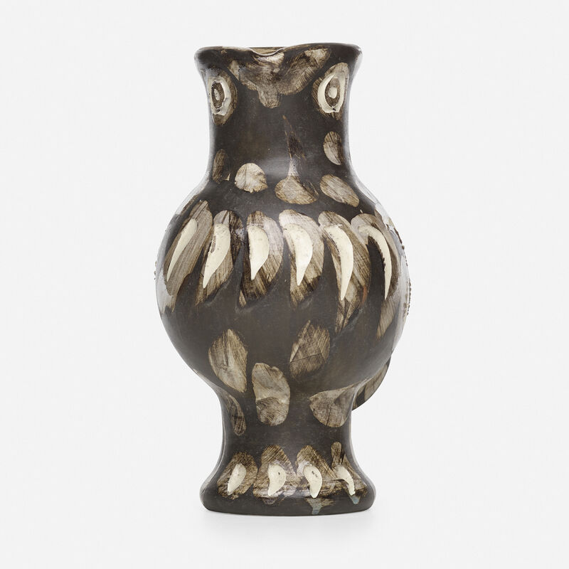 Pablo Picasso, ‘Chouette vase’, 1969, Textile Arts, Glazed and engraved earthenware with engobe decoration and black patina, Rago/Wright/LAMA