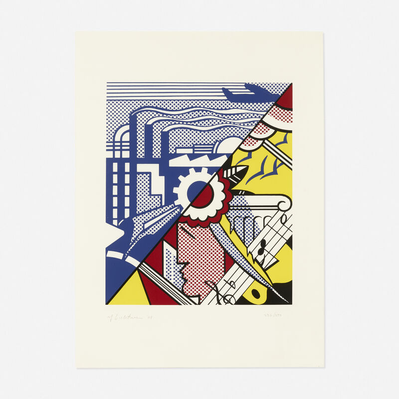 Roy Lichtenstein, ‘Industry and Arts II’, 1969, Print, Screenprint in colors on C. M. Fabriano 100/100 Cotone paper, Rago/Wright/LAMA
