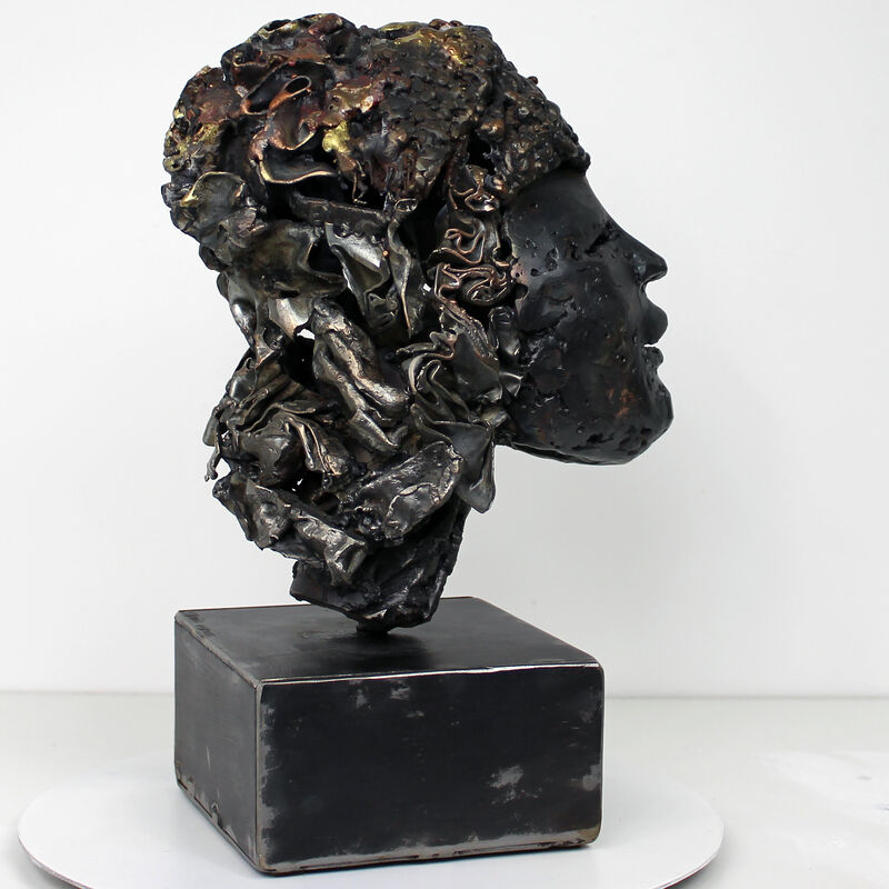 Sébastien Ruiz, ‘Femme Volcan ’, 2016, Sculpture, Steel, Bronze, Copper, Galerie Art Pluriel Rive Droite
