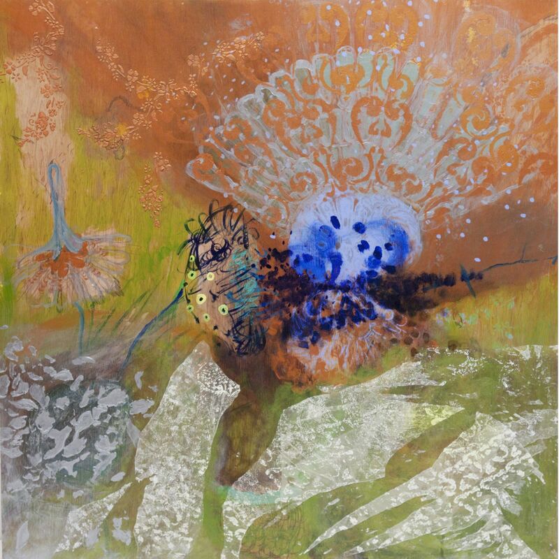 Donnamaria Bruton Estate, ‘Little Peacock’, 2009-2010, Painting, Acrylic on board, Cade Tompkins Projects