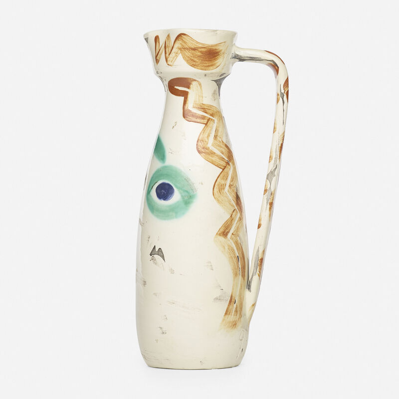Pablo Picasso, ‘Visage jug’, 1969, Textile Arts, Glazed and incised earthenware decorated in engobe, Rago/Wright/LAMA