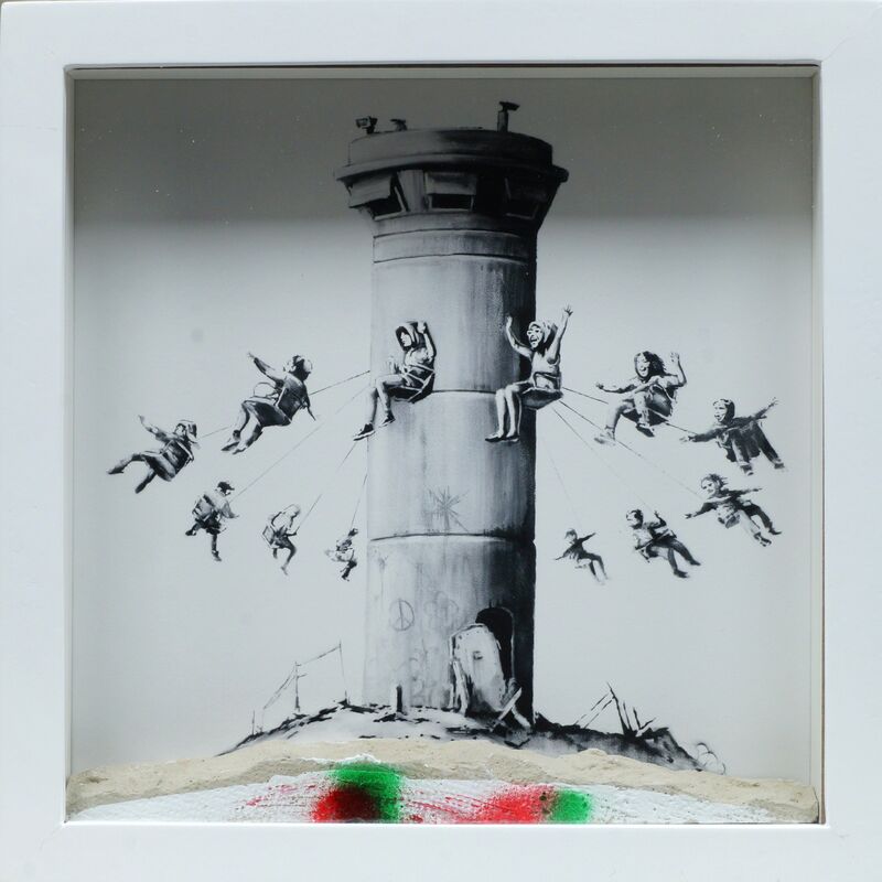 Banksy, ‘Walled Off Box Set’, 2017, Mixed Media, Giclee print with concrete piece of wall, Roseberys