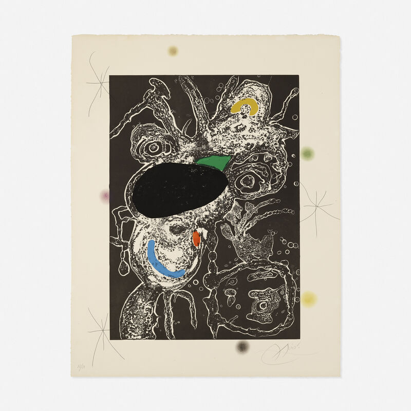 Joan Miró, ‘Espriu’, 1975, Print, Etching, aquatint and carborundum in colors, Rago/Wright/LAMA