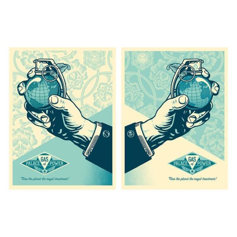 Shepard Fairey, ‘Royal Treatment Diptych ’, 2016, Print, Two Screen Print's On Creme Speckle Tone Paper, New Union Gallery