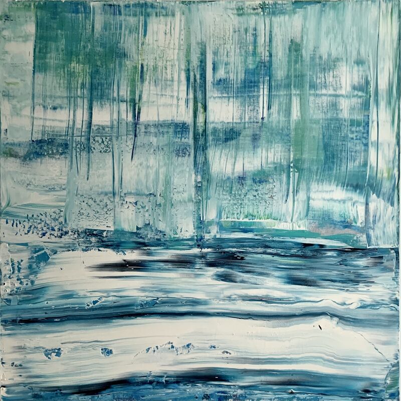 Lilly Lillà, ‘Window into the ocean’, 2021, Painting, Acrylic on canvas, SmART Coast Gallery