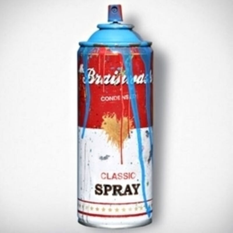 Mr. Brainwash, ‘Spray Can (Signed)’, 2016, Sculpture, Limited Edition painted empty steel spray can (Hand Signed), Alpha 137 Gallery Gallery Auction