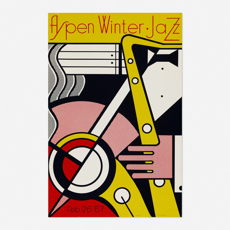 Roy Lichtenstein, ‘Aspen Winter Jazz Poster’, 1967, Print, Screenprint in colors, Rago/Wright/LAMA