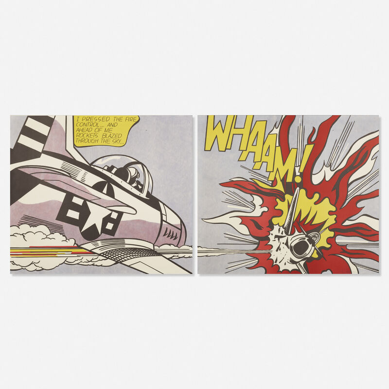 Roy Lichtenstein, ‘Whaam! (diptych)’, 1967, Print, Offset lithograph in colors, Rago/Wright/LAMA