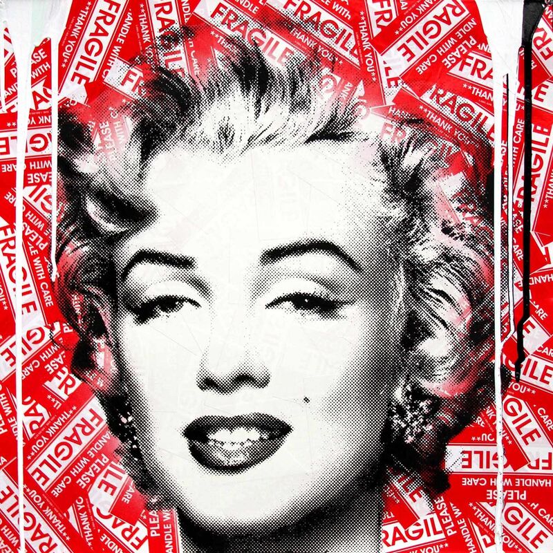 Mr. Brainwash, ‘Marilyn Monroe’, 2017, Drawing, Collage or other Work on Paper, Silkscreen and Mixed Media on Paper, Maddox Gallery