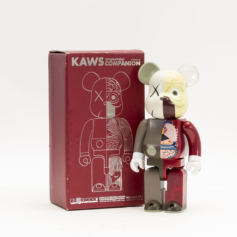 KAWS, ‘OriginalFake Dissected Bearbrick Companion 400% (Red)’, 2008, Sculpture, Painted Vinyl mutliple, Forum Auctions