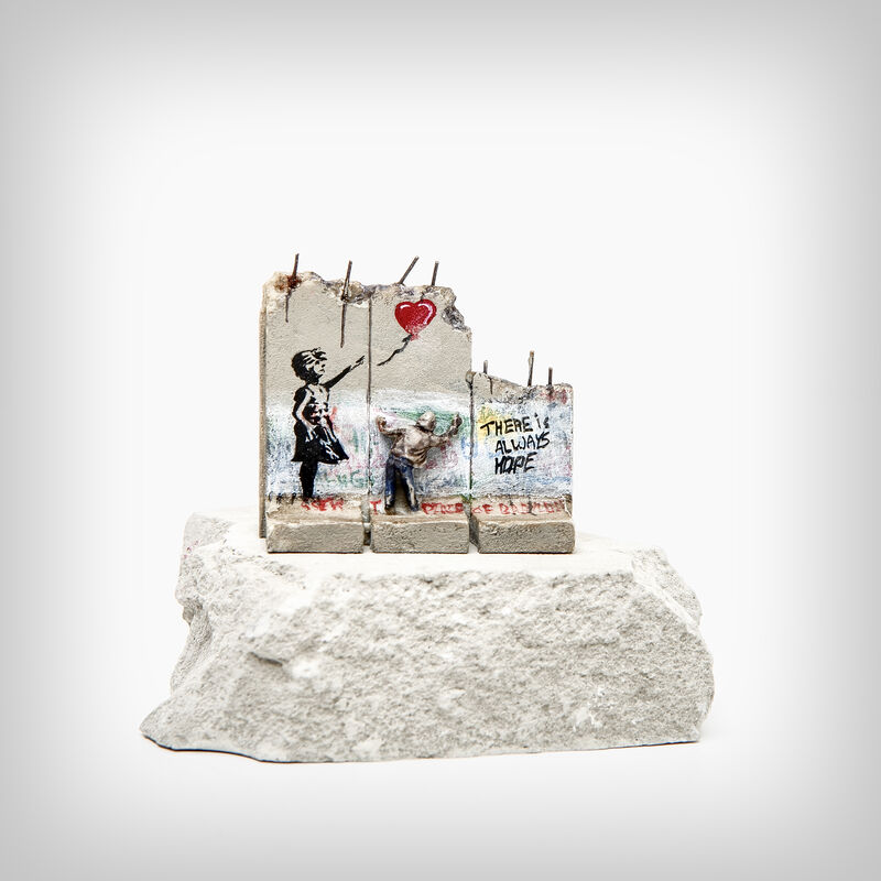 Banksy, ‘Walled Off Hotel - (Girl With Balloon)’, Ephemera or Merchandise, Hand-painted resin sculpture with West Bank Separation Wall base, Tate Ward Auctions
