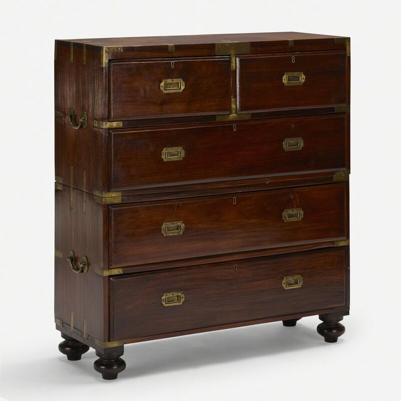 ‘Campaign chest’, c. 1840, Design/Decorative Art, Walnut, brass, Rago/Wright/LAMA