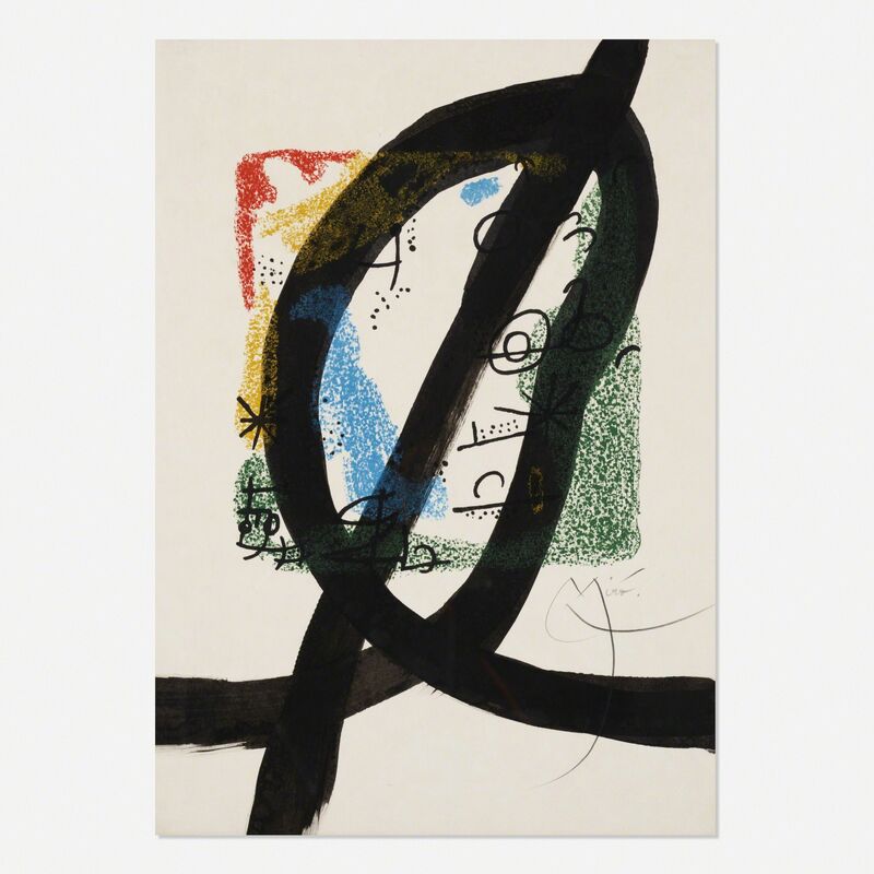 Joan Miró, ‘Les Essencies de la Terra (one plate)’, 1968, Print, Brush and ink over color lithograph on Japon nacre paper, Rago/Wright/LAMA
