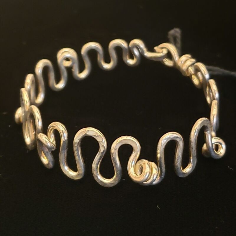 Meghan Tippy Reese, ‘Squiggle Bracelet ’, 2018, Jewelry, Sterling Silver, Springfield Art Association