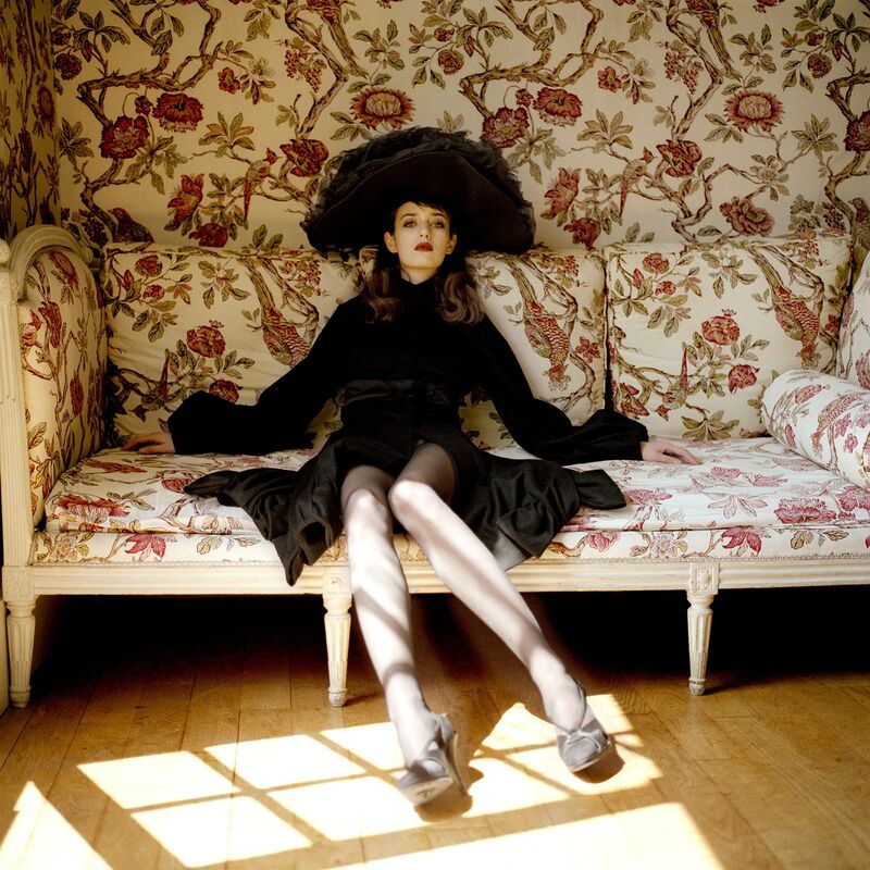 Rodney Smith, ‘Woman on Floral Sofa’, 2004, Photography, Archival pigment print, Gilman Contemporary
