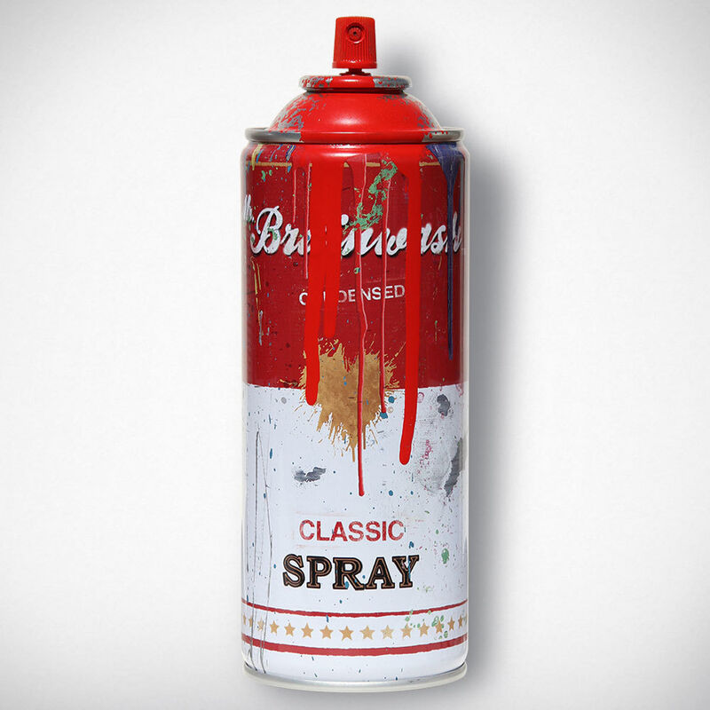Mr. Brainwash, ‘MR BRAINWASH RED SPRAY CAN’, 2013, Sculpture, Metal Spray Can (empty no gas or liquid), Arts Limited