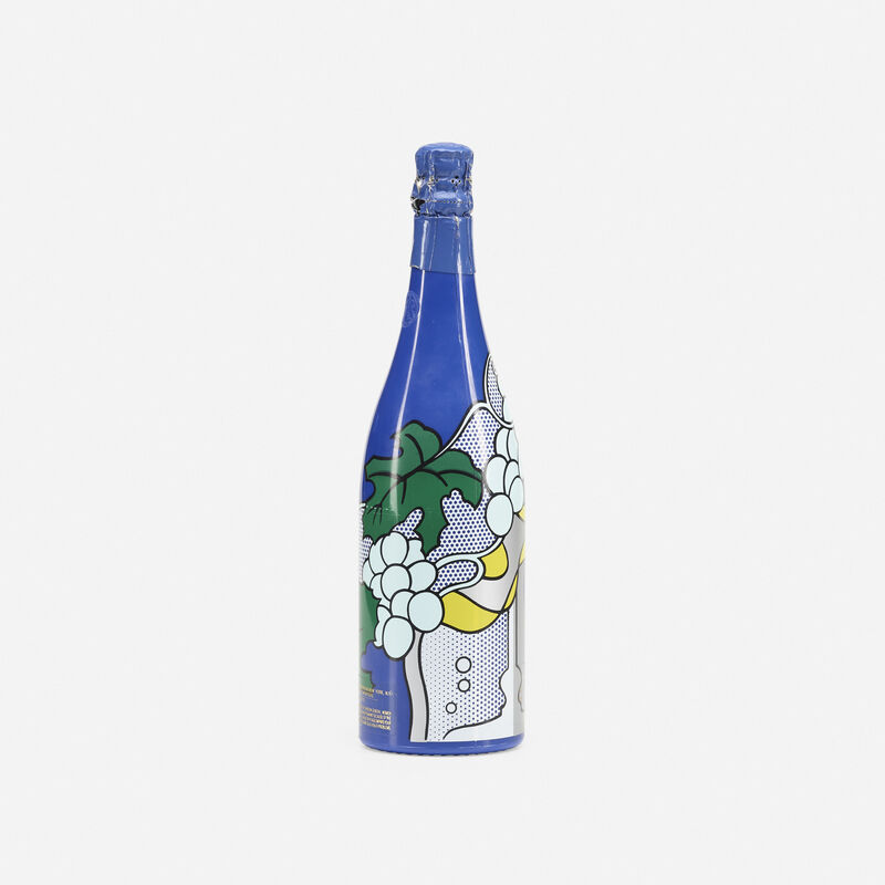 Roy Lichtenstein, ‘Champagne Taittinger Brut Bottle’, 1985, Print, Screenprint in colors on glass bottle, Rago/Wright/LAMA
