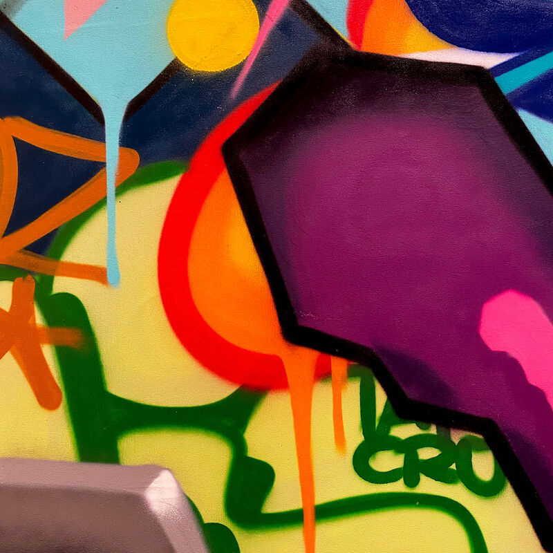 BIO, ‘Heart of Graffiti’, 2018, Painting, Spray paint on canvas, AURUM GALLERY