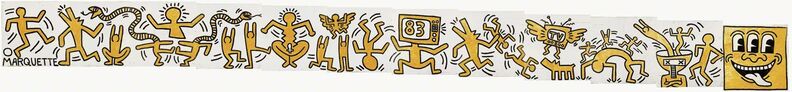 Keith Haring, ‘Construction Fence, from portfolio: Forty Are Better Than One’, 1983/2009, Print, Digital pigment print on photo rag paper, Schellmann Art