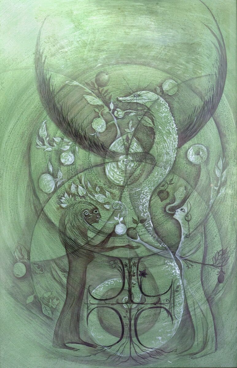 Leonora Carrington, Mujeres Conciencia, 1972. © 2019 Estate of Leonora Carrington / Artists Rights Society (ARS), New York. Courtesy of Gallery Wendi Norris, San Francisco.