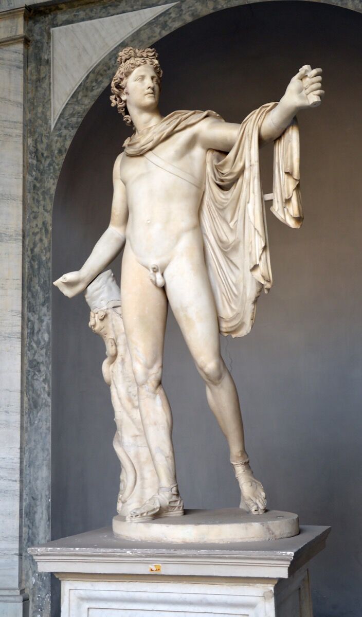 Apollo Belvedere, ca. 120–40 CE. Image via Wikimedia Commons.