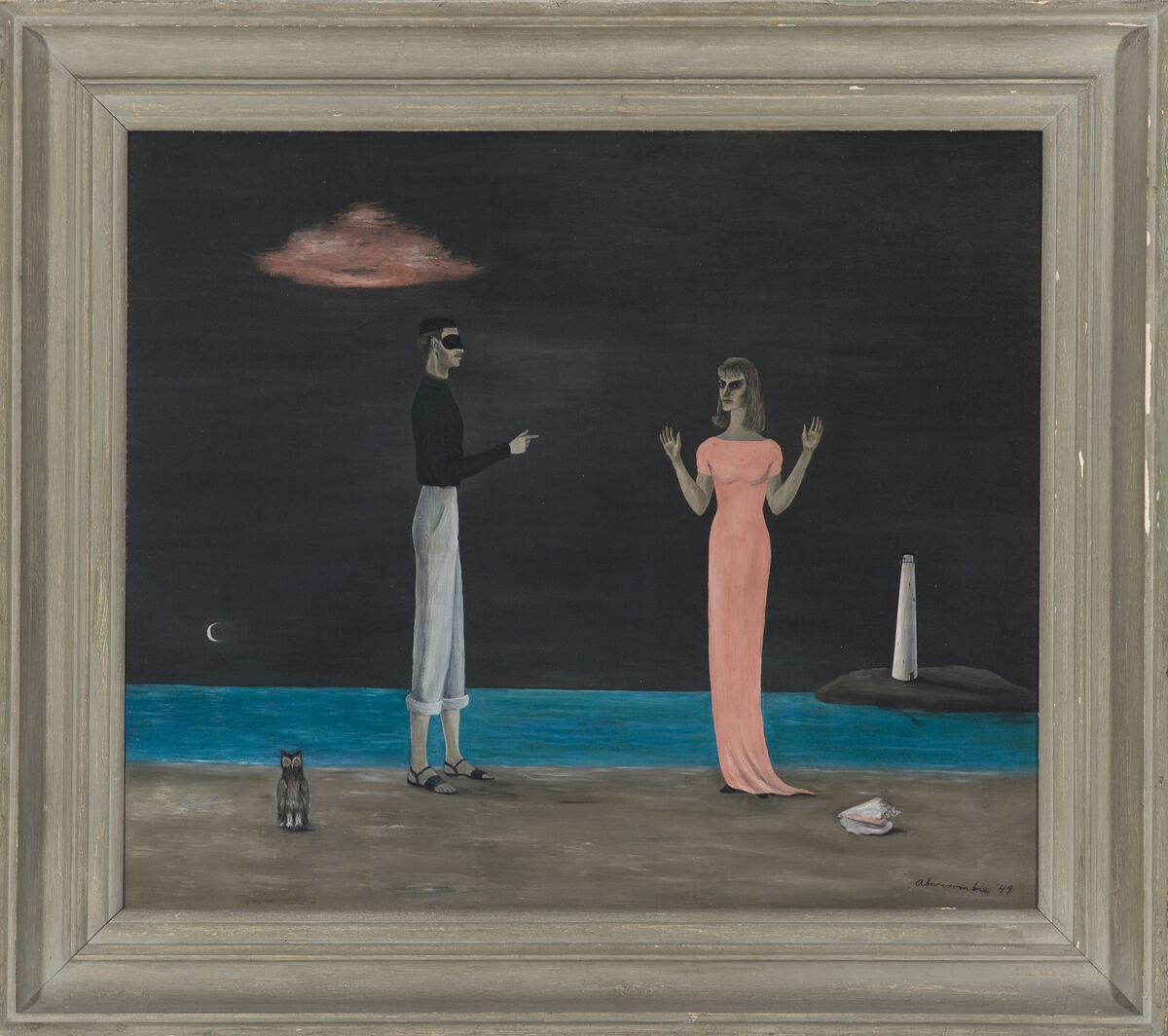 Gertrude Abercrombie, The Courtship, 1949. Collection of the Museum of Contemporary Art Chicago, gift of Gertrude Abercrombie Trust. Photo: Nathan Keay, © MCA Chicago. Courtesy of MCA Chicago.