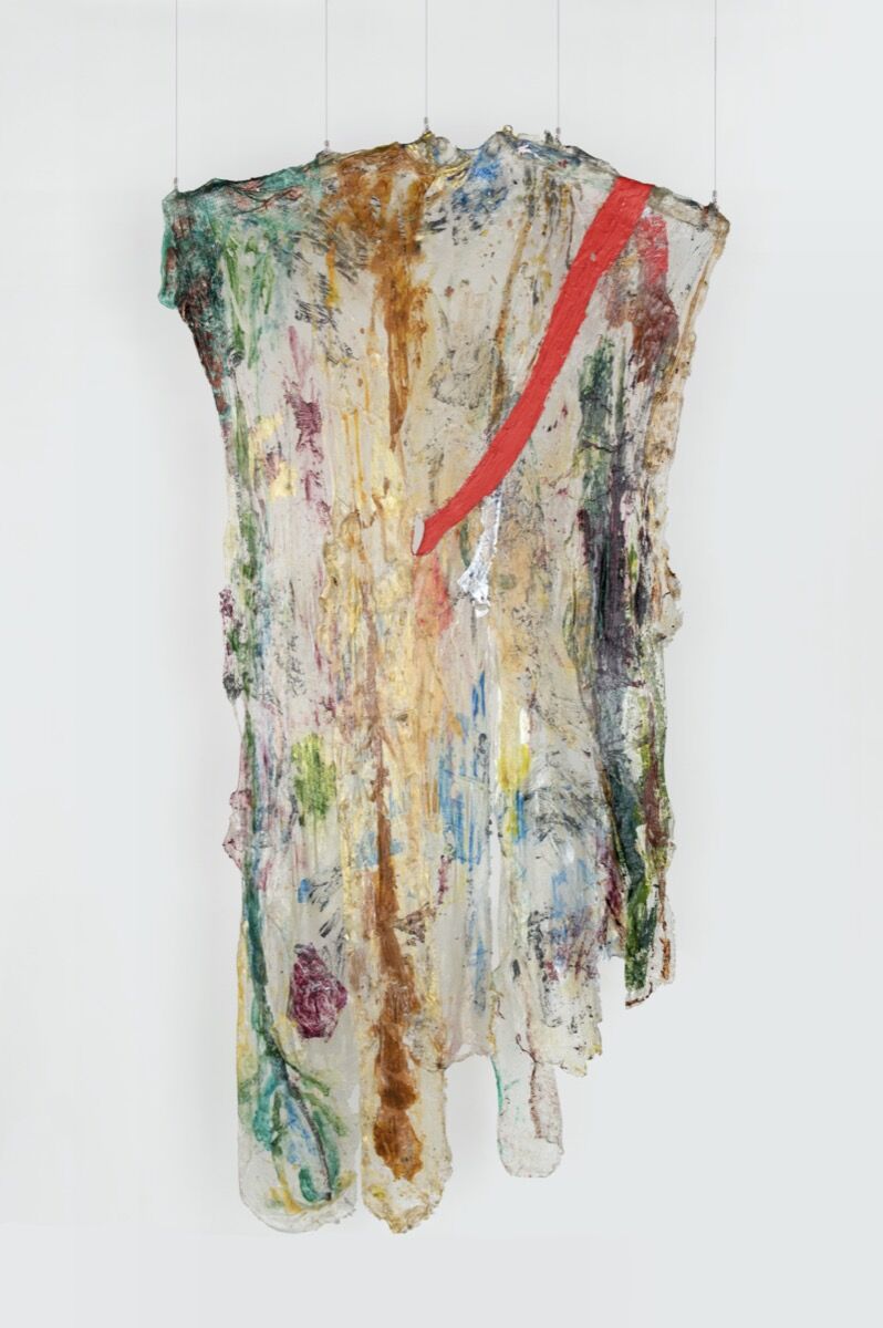 Suzanne Jackson, SPLIT - DRAPE, 2020. Photo by Timothy Doyon. Courtesy of Ortuzar Projects, New York.