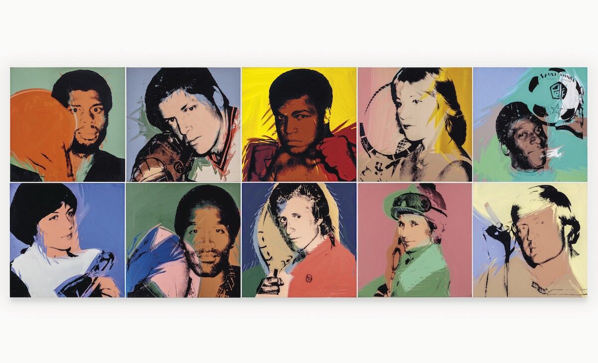 Andy Warhol, The Athletes, 1977–79. Courtesy Christie’s Images Ltd.