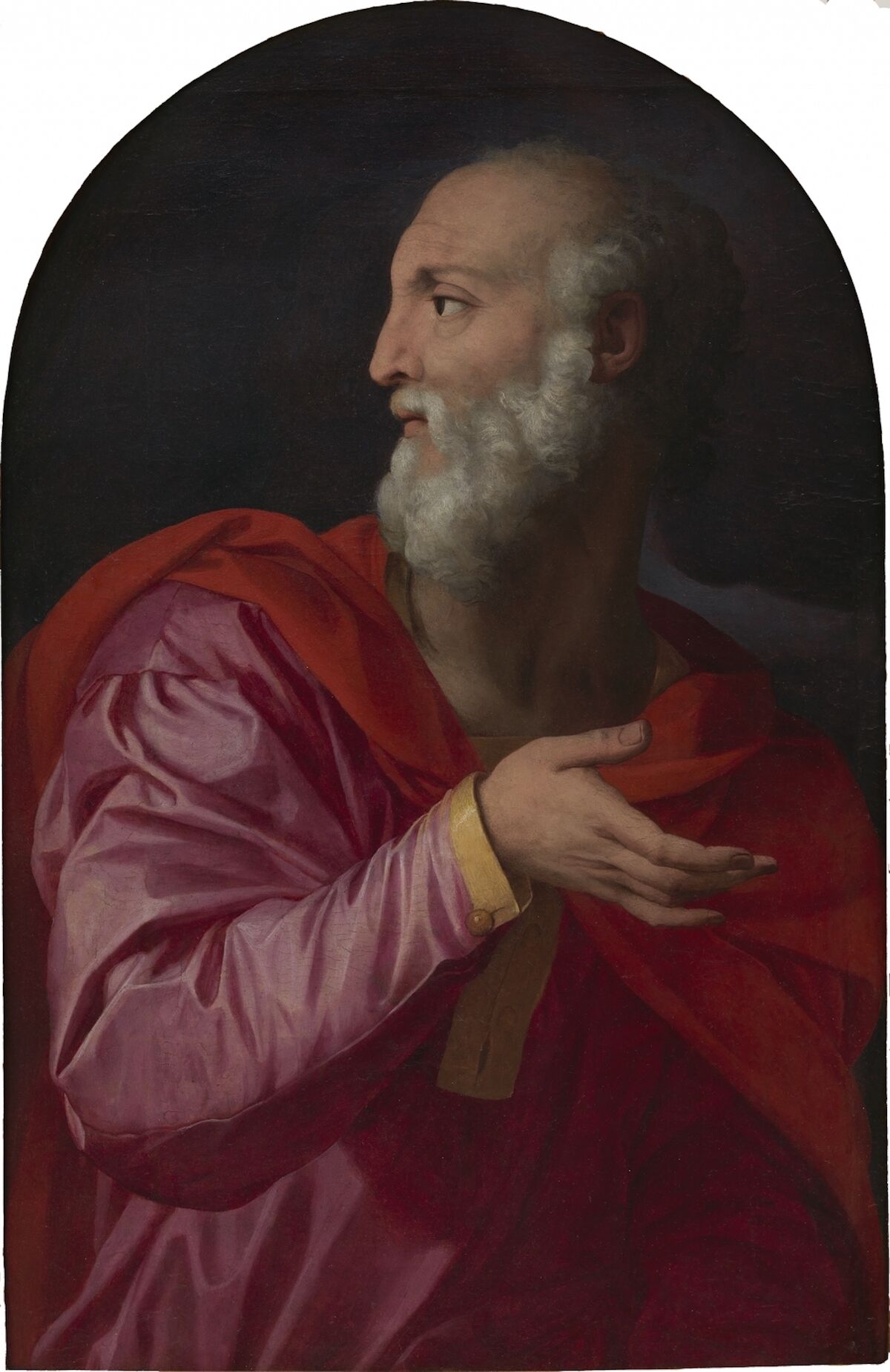 A painting of Saint Cosmas attributed to Bronzino. Courtesy the Alana Collection.
