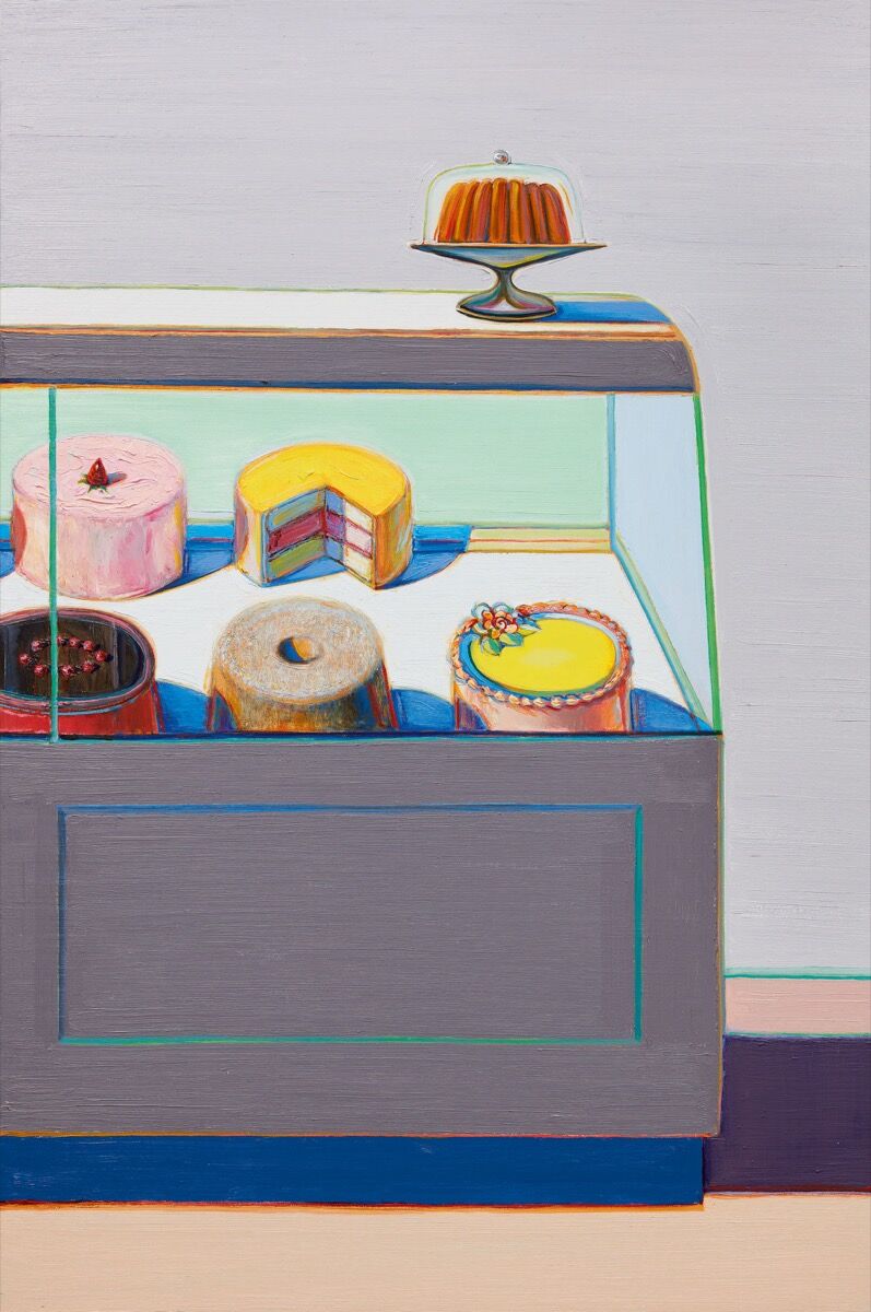Wayne Thiebaud, Encased Cakes, 2010–11. Courtesy of Sotheby’s.
