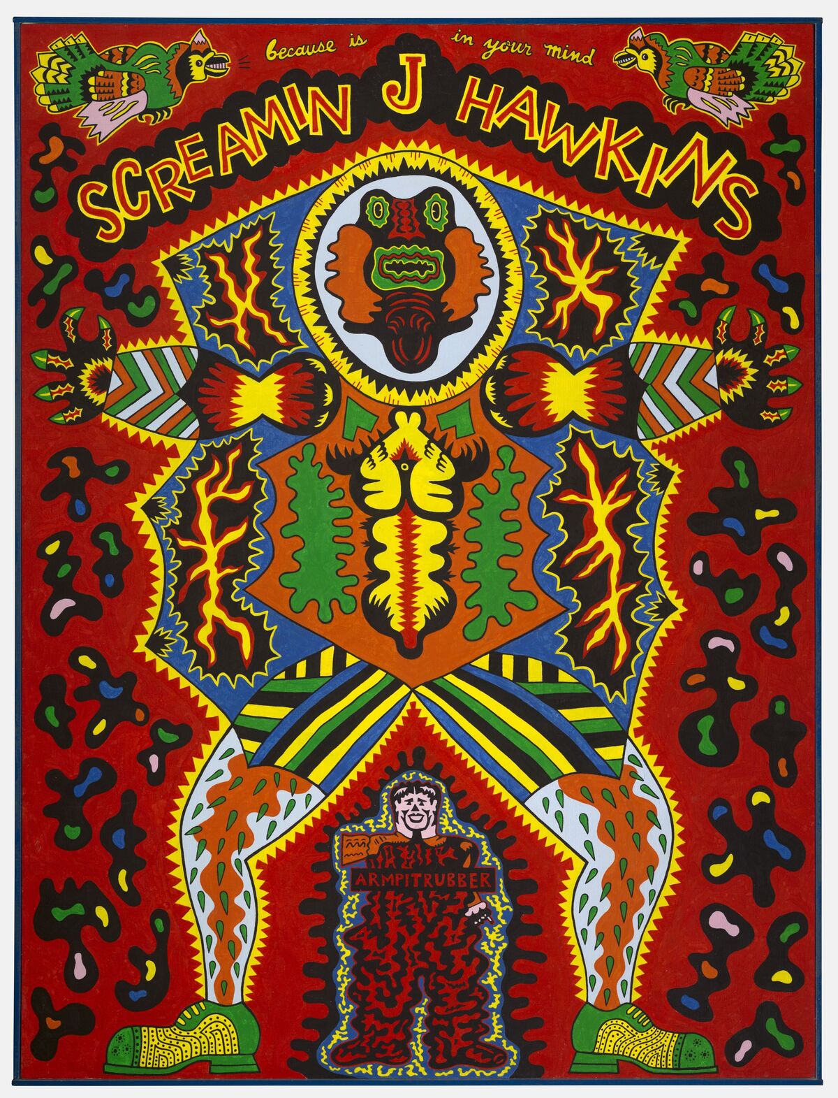 Karl Wirsum. Screamin’ Jay Hawkins, 1968. The Art Institute of Chicago, Mr. and Mrs. Frank G. Logan Purchase Prize Fund. ˝ Karl Wirsum. On view in Hairy Who? 1966–1969 at The Art Institute.