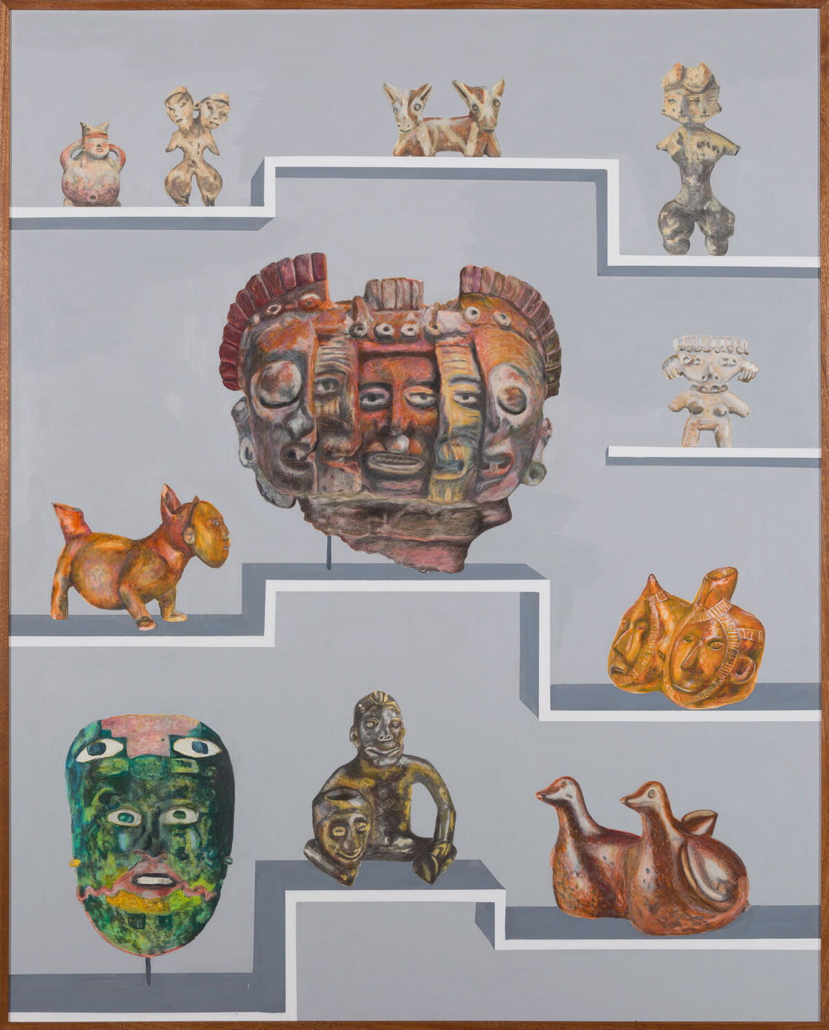 Gala Porras-Kim, 11 Mesoamerican Multiple Perspectives, 2019. Photo by Ruben Diaz. Courtesy of the artist; Commonwealth and Council, Los Angeles; and LABOR, Mexico City.