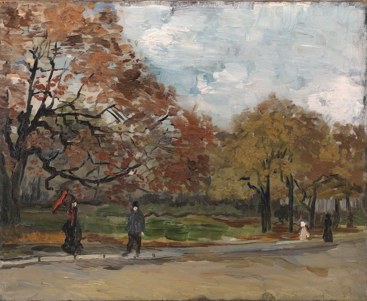 Vincent van Gogh, The Bois de Boulogne with People Walking, 1886. Courtesy of Hammer Galleries and TEFAF Maastricht.