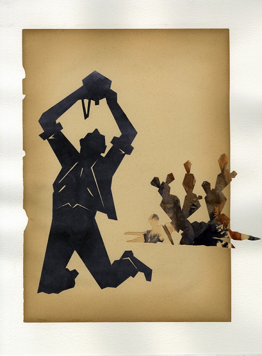 Jed Smith, Shellacked Cowboys 02, 2020. Courtesy of the artist and New York Academy of Art.