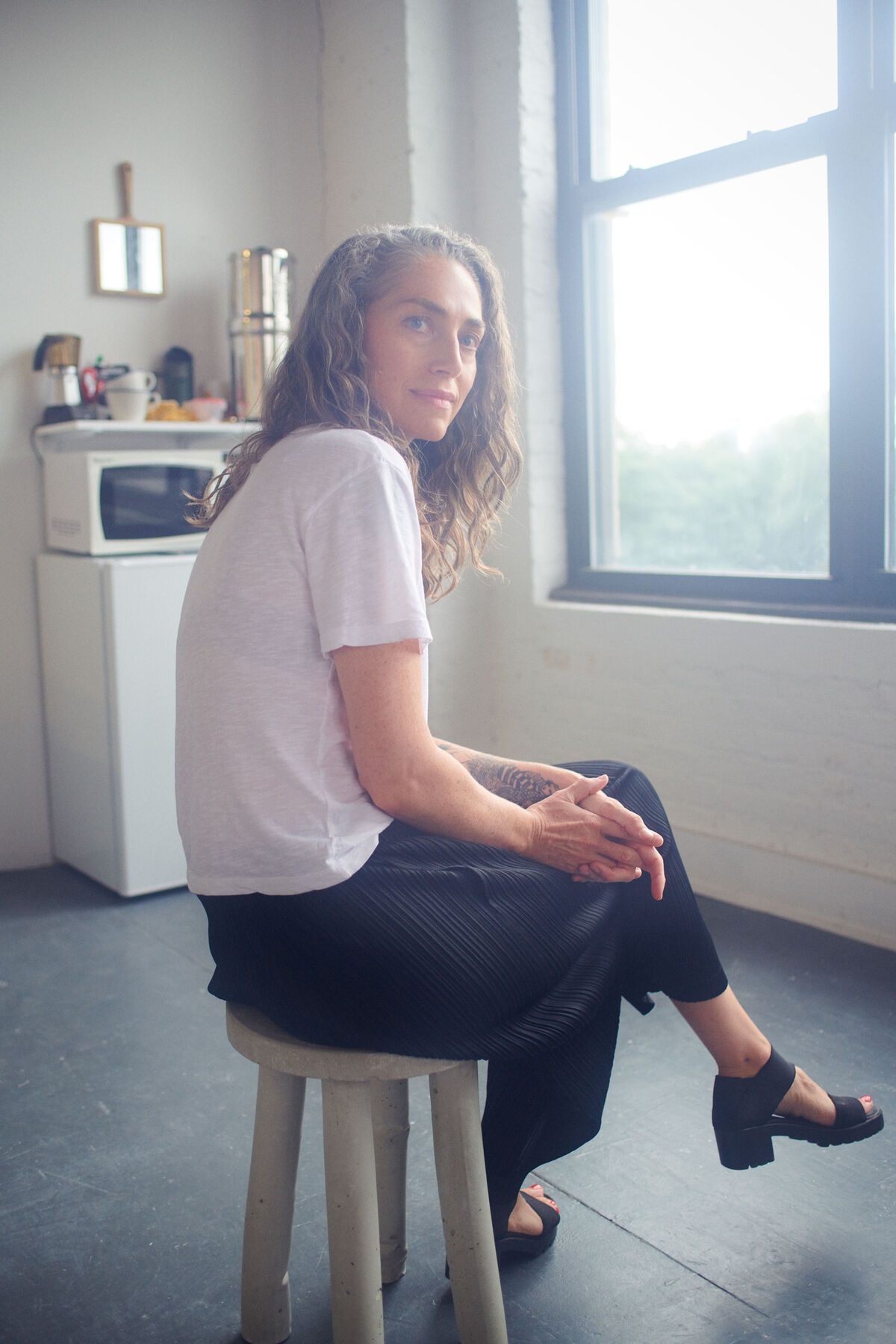 Genesis Belanger in her New York studio by Alex John Beck for Artsy.