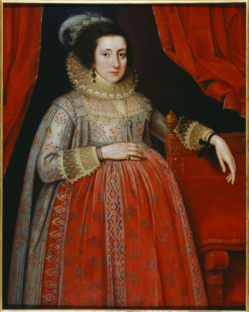 Marcus Gheeraerts II, Portrait of a Woman in Red, 1620. © Tate.
