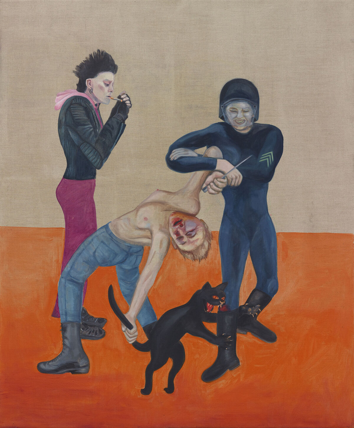 Jill Mulleady, Riot on the Holodeck, 2018. Courtesy of the artist and Freedman Fitzpatrick Los Angeles/Paris.